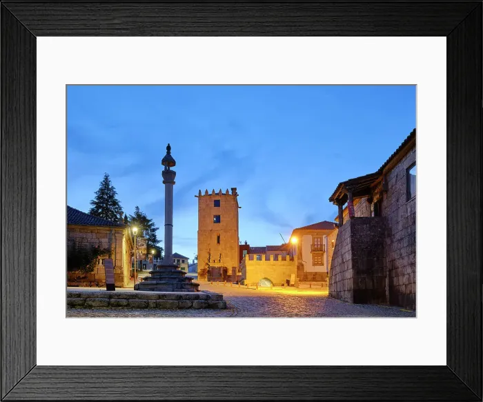 Framed Print : The historical center of Aguiar da Beira dating back to the 12th century. Portugal Framed Print : The historical center of Aguiar da Beira dating back to the 12th century. Portugal