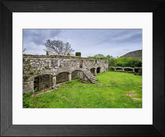 Framed Print : Cloisters of the Benedictine Monastery of Sanfins de Friestas, 12th century, Valenca do Minho. Alto Minho, Portugal Framed Print : Cloisters of the Benedictine Monastery of Sanfins de Friestas, 12th century, Valenca do Minho. Alto Minho, Portugal