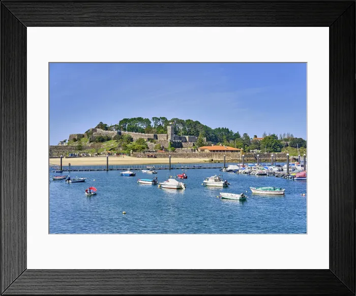 Framed Print : Castle of Baiona, Galicia. Rias Baixas, Spain Framed Print : Castle of Baiona, Galicia. Rias Baixas, Spain