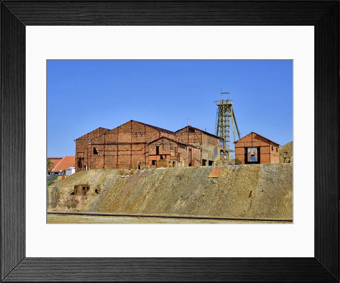 Framed Print : Lousal mine was a pyrite mine in Grandola. The mine was opened in 1900 and closed in 1988. Nowadays is a museum. Portugal Framed Print : Lousal mine was a pyrite mine in Grandola. The mine was opened in 1900 and closed in 1988. Nowadays is a museum. Portugal