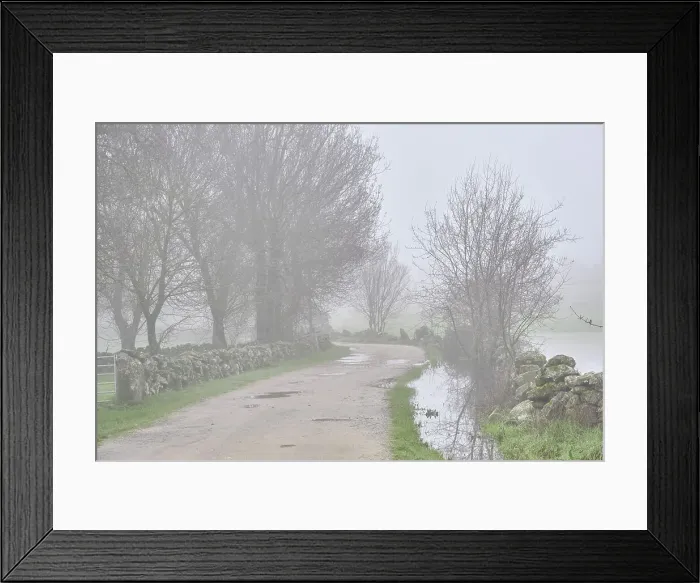 Framed Print : An old way in a foggy winter morning. Vila Cha da Braciosa, Miranda do Douro. Tras-os-Montes Framed Print : An old way in a foggy winter morning. Vila Cha da Braciosa, Miranda do Douro. Tras-os-Montes