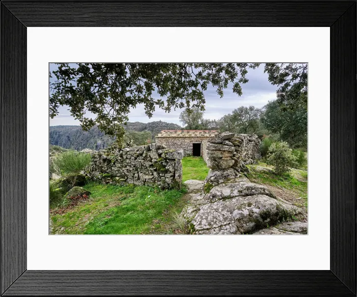 Framed Print : A traditional house. Miradouro do Castrilhouco, Miranda do Douro. Tras-os-Montes, Portugal Framed Print : A traditional house. Miradouro do Castrilhouco, Miranda do Douro. Tras-os-Montes, Portugal