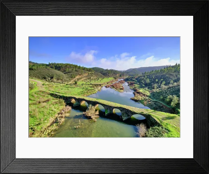 Framed Print : Roman bridge over the Ribeira de Pracana. Ladeira, Beira Baixa. Portugal Framed Print : Roman bridge over the Ribeira de Pracana. Ladeira, Beira Baixa. Portugal