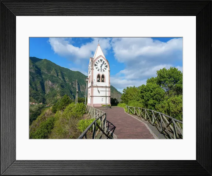 Framed Print : Capelinha de Nossa Senhora de Fatima chapel, Sao Vicente, Madeira, Portugal