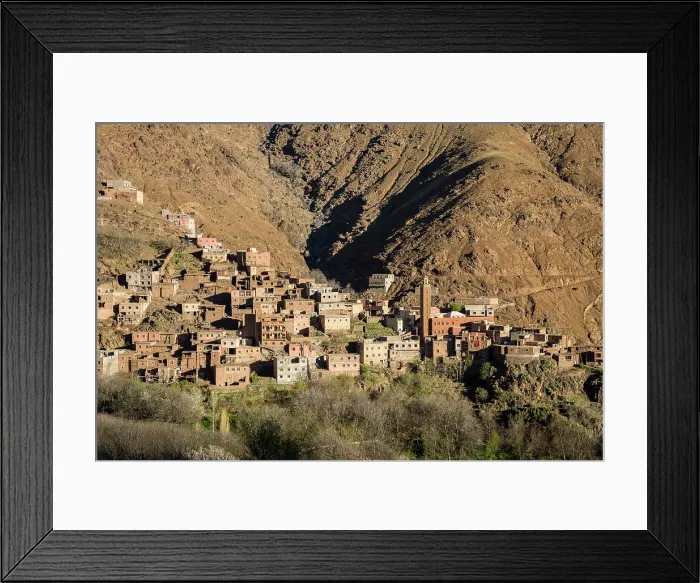 Framed Print : Berber village in the High Atlas Mountains, Morocco Framed Print : Berber village in the High Atlas Mountains, Morocco