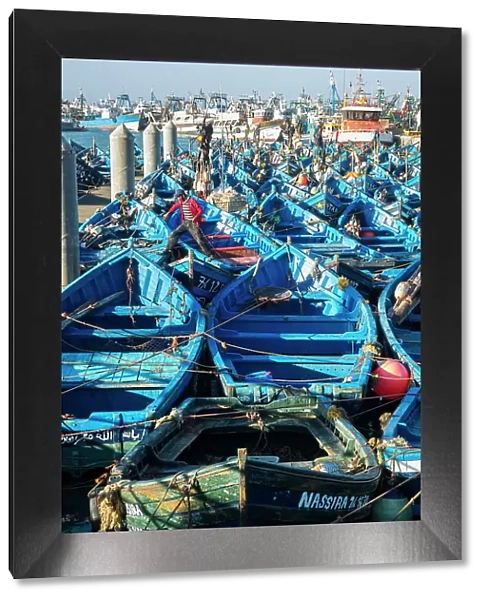 Fishing boats at port, Essaouira, Morocco