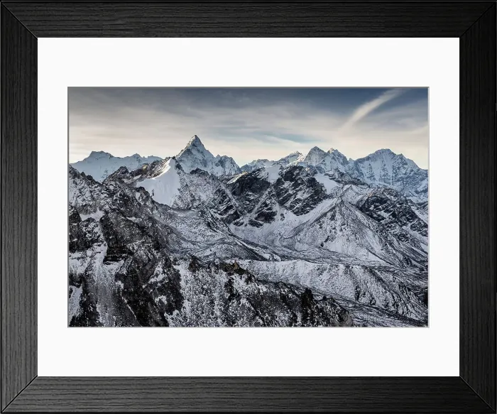 Framed Print : Aerial of Ama Dablam & Himalaya Range, Solukhumbu, Nepal Framed Print : Aerial of Ama Dablam & Himalaya Range, Solukhumbu, Nepal