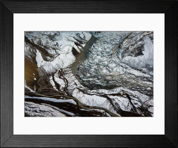 Framed Print : Aerial of the Khumbu Glacier, Khumbu, Nepal Framed Print : Aerial of the Khumbu Glacier, Khumbu, Nepal