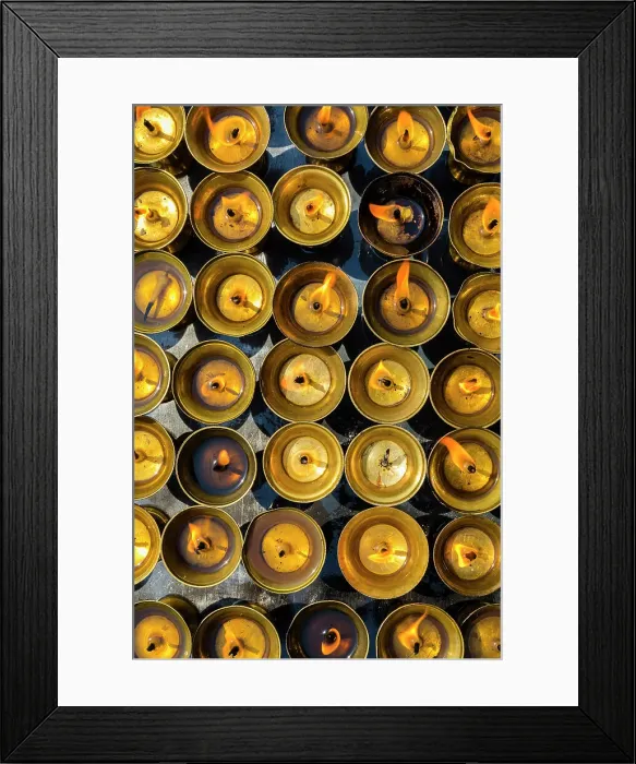 Framed Print : Devotional candles in temple at Boudhanath Stupa, Kathmandu, Nepal Framed Print : Devotional candles in temple at Boudhanath Stupa, Kathmandu, Nepal
