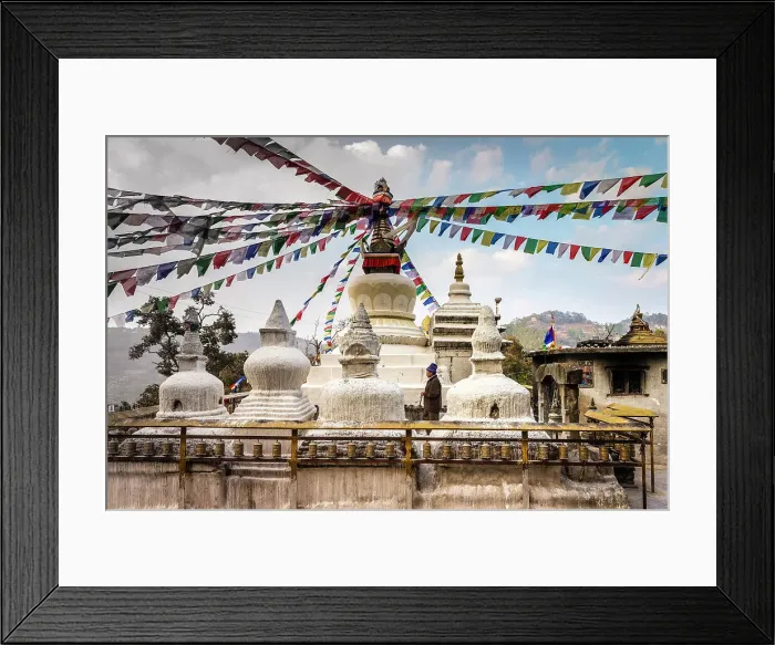 Framed Print : Pilgrim at Namo Buddha Stupa, Kathmandu Valley, Nepal Framed Print : Pilgrim at Namo Buddha Stupa, Kathmandu Valley, Nepal