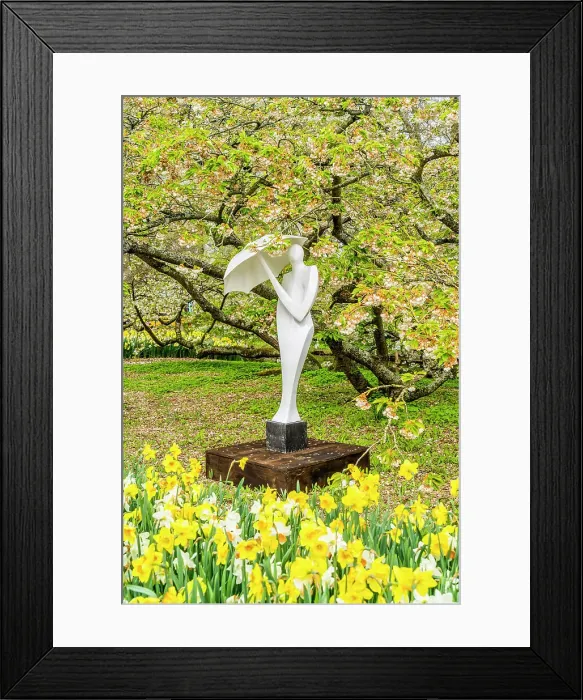 Framed Print : Sculpture in Keukenhof Gardens, Lisse, Holland, The Netherlands