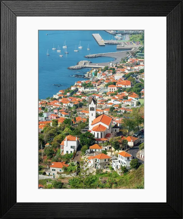 Framed Print : Church of Sao Goncalo in city, Funchal, Madeira, Portugal
