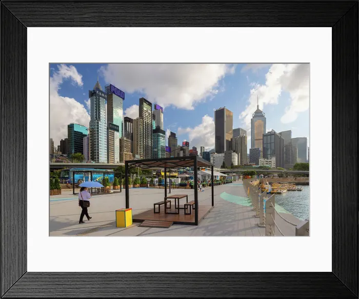 Framed Print : Promenade, Wan Chai, Hong Kong Island, Hong Kong Framed Print : Promenade, Wan Chai, Hong Kong Island, Hong Kong