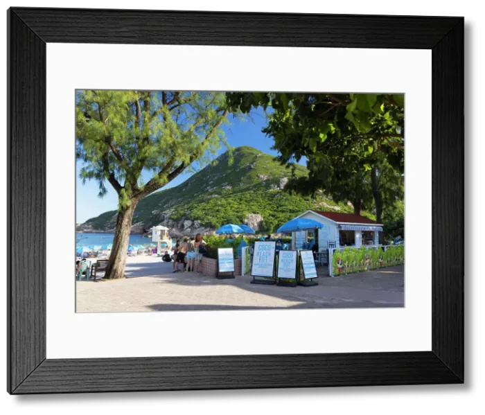 Framed Print : Cafe at Shek O beach, Hong Kong Island, Hong Kong Framed Print : Cafe at Shek O beach, Hong Kong Island, Hong Kong
