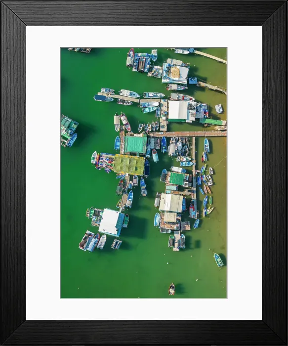 Framed Print : Po Toi O fishing village, New Territories, Hong Kong Framed Print : Po Toi O fishing village, New Territories, Hong Kong