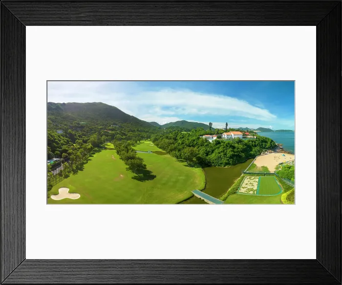 Framed Print : Shek O Golf and Country Club, Shek O, Hong Kong Island, Hong Kong