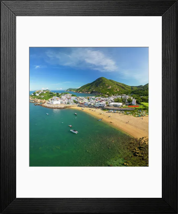 Framed Print : Shek O beach, Hong Kong Island, Hong Kong