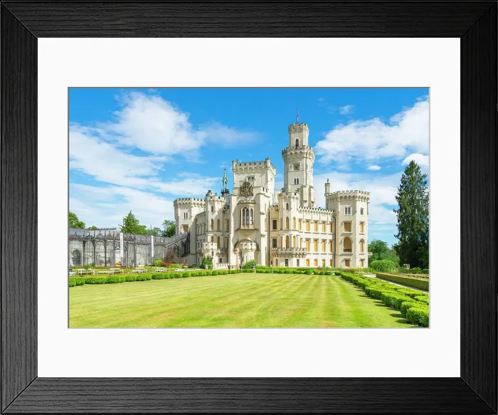Framed Print : Facade of The State Chateau of Hluboka and its park, Hluboka nad Vltavou, South Bohemian Region, Czech Republic Framed Print : Facade of The State Chateau of Hluboka and its park, Hluboka nad Vltavou, South Bohemian Region, Czech Republic