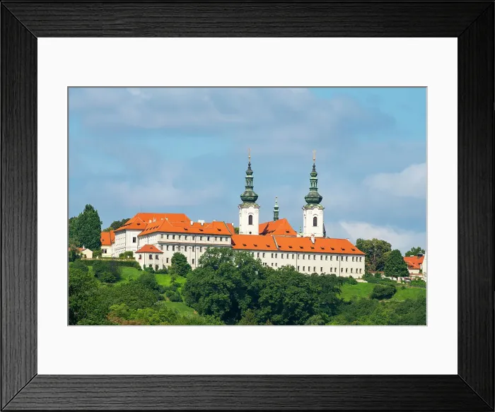 Framed Print : Strahov Monastery against sky on sunny day, Prague, Czech Republic