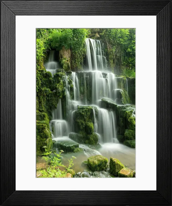 Framed Print : The Cascade, Bowood Estate, Wiltshire, England Framed Print : The Cascade, Bowood Estate, Wiltshire, England