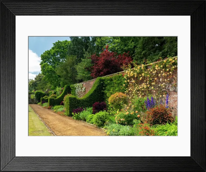 Framed Print : Walled Garden, Bowood House & Gardens, Derry Hill, Calne, Wiltshire, England