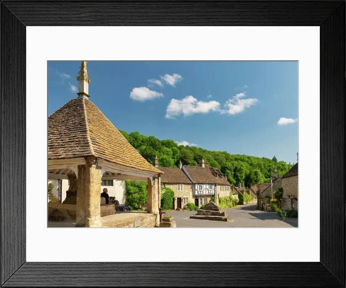 Framed Print : The Market Cross, Castle Combe, Wiltshire, England Framed Print : The Market Cross, Castle Combe, Wiltshire, England