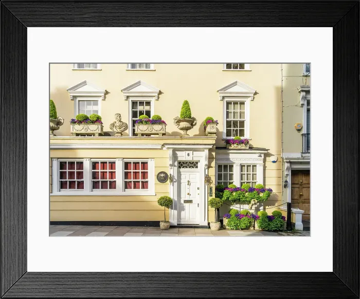 Framed Print : Facade, Mayfair, London, England, UK Framed Print : Facade, Mayfair, London, England, UK