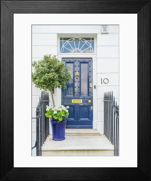 Framed Print : Building facade, Chelsea, London, England, UK Framed Print : Building facade, Chelsea, London, England, UK