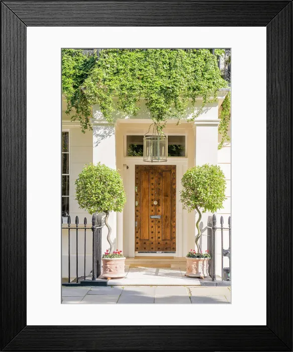 Framed Print : Door, Belgravia, London, England, UK