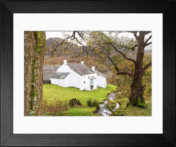 Framed Print : Traditional Lakeland cottage in Buttermere, Lake District National Park, Cumbria, England Framed Print : Traditional Lakeland cottage in Buttermere, Lake District National Park, Cumbria, England