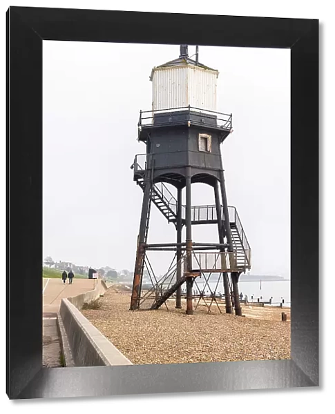 Dovercourt High Lighthouses, or Dovercourt Range Light, built in 1863 to work as a leading light, guiding vessels around Landguard Point, and discontinued in 1917, Harwich, Essex, England