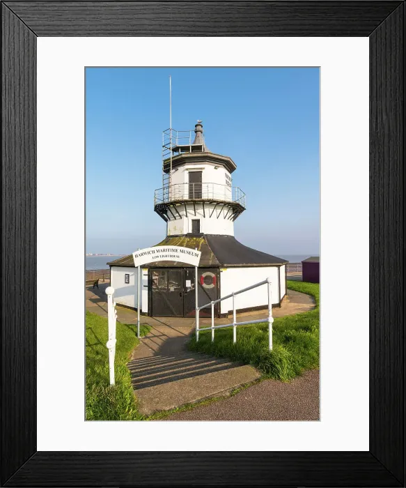 Framed Print : The Low Lighthouse, now a maritime museum, Harwich, Essex, England Framed Print : The Low Lighthouse, now a maritime museum, Harwich, Essex, England