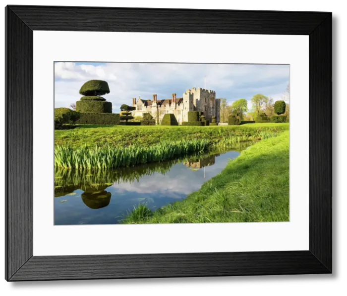 Framed Print : Hever Castle, 13th century double moated castle, and the childhood home of Anne Boleyn, Kent, England Framed Print : Hever Castle, 13th century double moated castle, and the childhood home of Anne Boleyn, Kent, England
