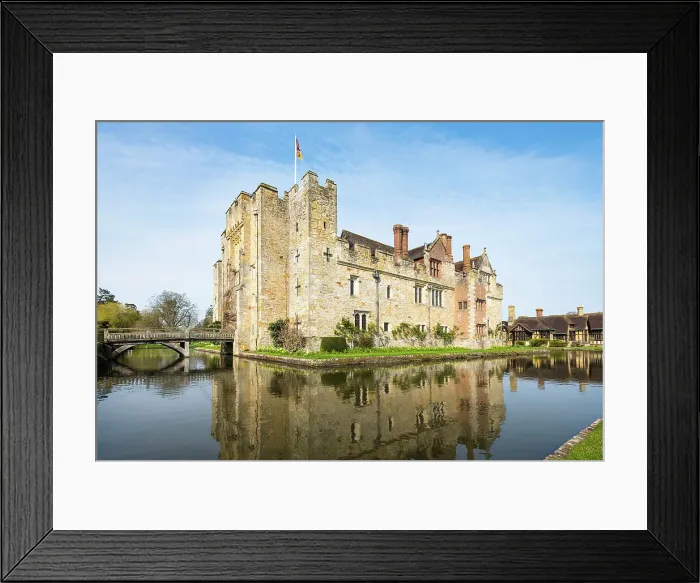 Framed Print : Hever Castle, 13th century double moated castle, and the childhood home of Anne Boleyn, Kent, England Framed Print : Hever Castle, 13th century double moated castle, and the childhood home of Anne Boleyn, Kent, England