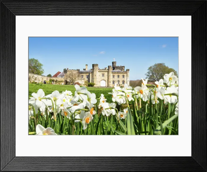 Framed Print : Chiddingstone Castle in spring, Kent, England Framed Print : Chiddingstone Castle in spring, Kent, England