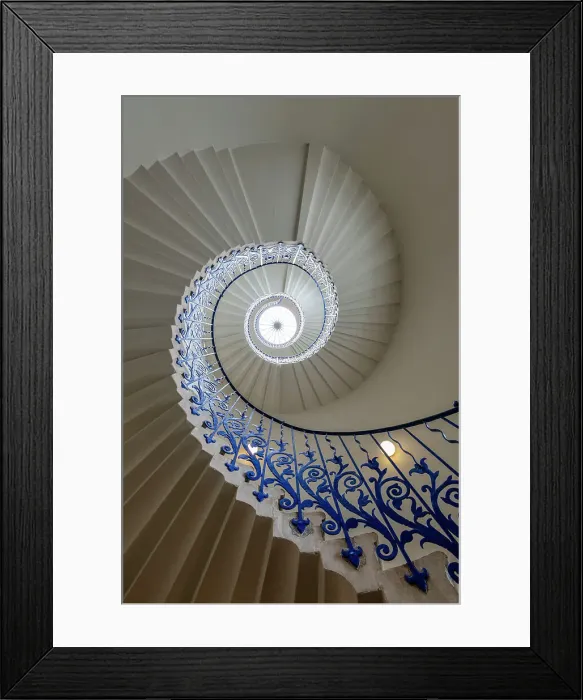 Framed Print : Tulip Staircase at Queen's House, Greenwich, London, England Framed Print : Tulip Staircase at Queen's House, Greenwich, London, England
