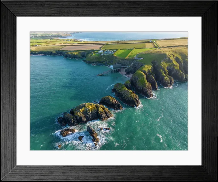 Framed Print : Aerial view of Padstow Lighthouse and Merope Rocks opn Trevose Head, Cornwall, England. Summer (August) 2023 Framed Print : Aerial view of Padstow Lighthouse and Merope Rocks opn Trevose Head, Cornwall, England. Summer (August) 2023