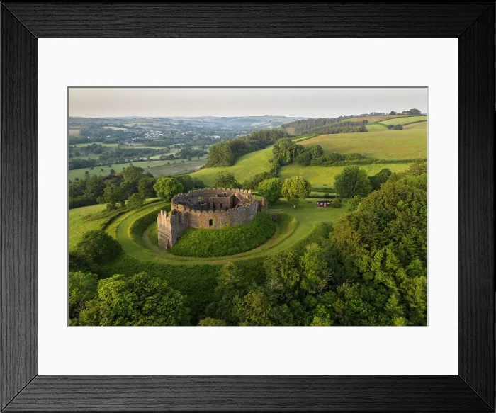 Framed Print : The ruins of Restormel Castle on a summer morning, Lostwithiel, Cornwall, England. Summer (June) 2022 Framed Print : The ruins of Restormel Castle on a summer morning, Lostwithiel, Cornwall, England. Summer (June) 2022
