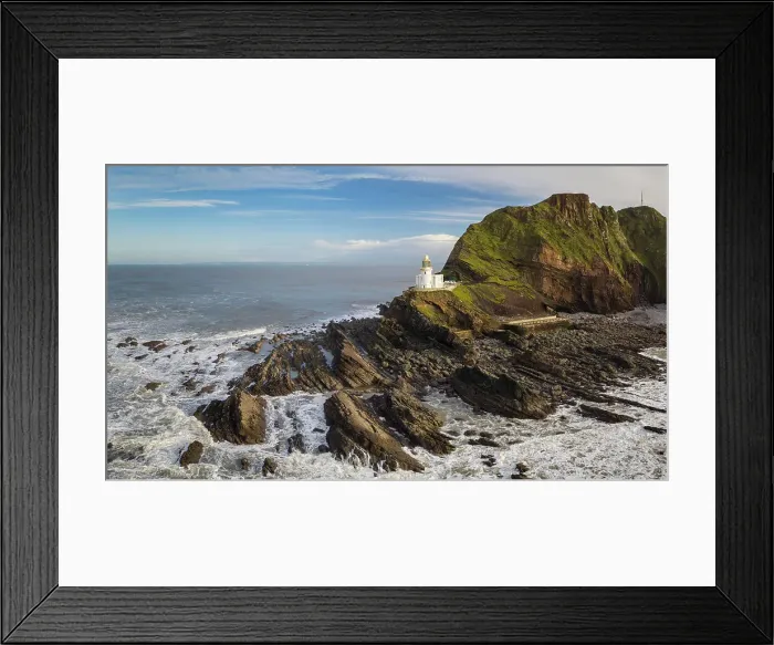 Framed Print : Hartland Point Lighthouse on the dramatic north coast of Devon, England. Winter (December) 2020 Framed Print : Hartland Point Lighthouse on the dramatic north coast of Devon, England. Winter (December) 2020