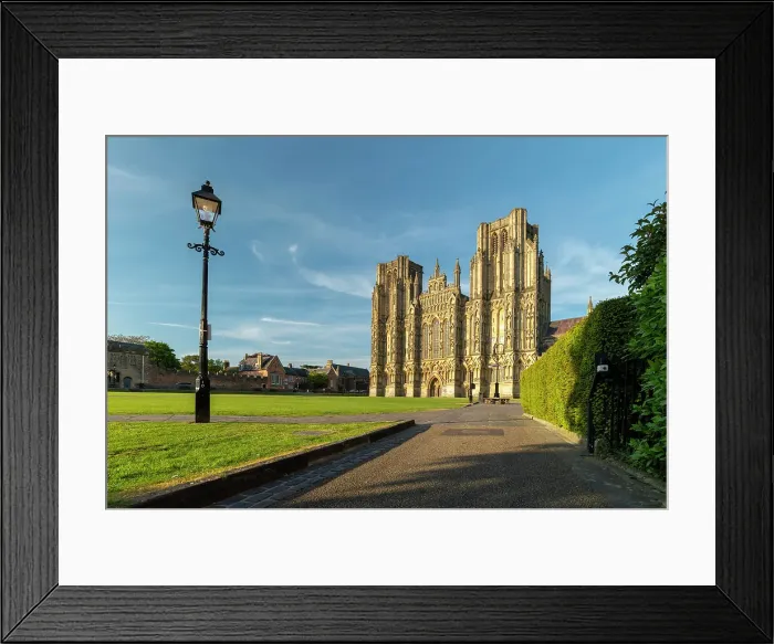 Framed Print : The magnificent west face of Wells Cathedral on a sunny Spring evening, Wells, Somerset, England. Spring (May) 2019 Framed Print : The magnificent west face of Wells Cathedral on a sunny Spring evening, Wells, Somerset, England. Spring (May) 2019