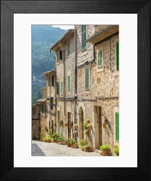 Framed Print : Valldemossa, Serra de Tramuntana, Mallorca, Balearic Islands, Spain Framed Print : Valldemossa, Serra de Tramuntana, Mallorca, Balearic Islands, Spain