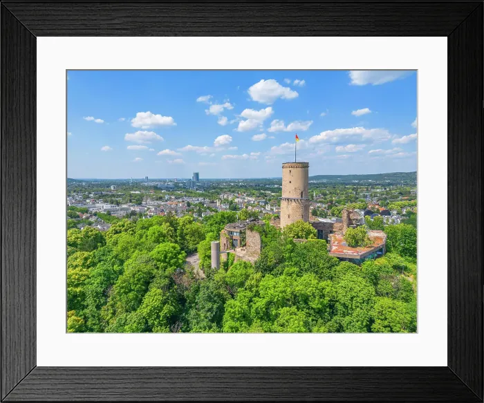 Framed Print : Aerial view at the Godesburg, Bad Godesberg, North Rhine-Westphalia, Germany Framed Print : Aerial view at the Godesburg, Bad Godesberg, North Rhine-Westphalia, Germany