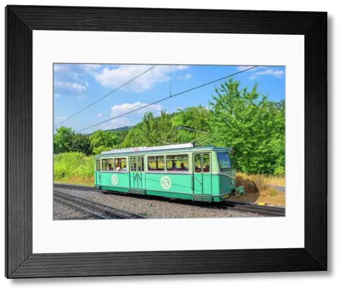 Framed Print : Drachenfelsbahn, cog railway, Konigswinter, Siebengebirge, North Rhine-Westphalia, Germany Framed Print : Drachenfelsbahn, cog railway, Konigswinter, Siebengebirge, North Rhine-Westphalia, Germany