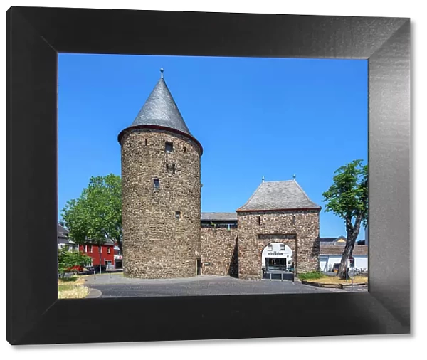 Wasemer tower, part of the former Rheinbach castle at Rheinbach, Rhein-Sieg-Kreis, North Rhine-Westphalia, Germany