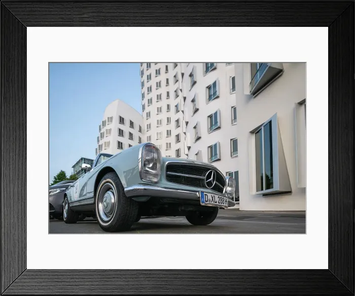 Framed Print : Vintage Mercedes Car, Medienhafen, Dusseldorf, North Rhine-Westphalia, Germany Framed Print : Vintage Mercedes Car, Medienhafen, Dusseldorf, North Rhine-Westphalia, Germany