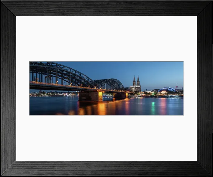 Framed Print : Cologne Cathedral and Hohenzollern Bridge at dusk, Cologne, North Rhine-Westphalia, Germany Framed Print : Cologne Cathedral and Hohenzollern Bridge at dusk, Cologne, North Rhine-Westphalia, Germany