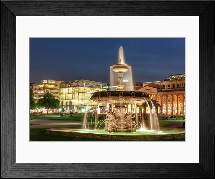 Framed Print : Art museum and Konigsbau building at Schlossplatz Square, Stuttgart, Baden-Wurttemberg, Germany Framed Print : Art museum and Konigsbau building at Schlossplatz Square, Stuttgart, Baden-Wurttemberg, Germany