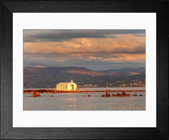 Framed Print : Agios Nikolaus chapel, Georgioupolis, Crete, Greek Islands, Greece Framed Print : Agios Nikolaus chapel, Georgioupolis, Crete, Greek Islands, Greece