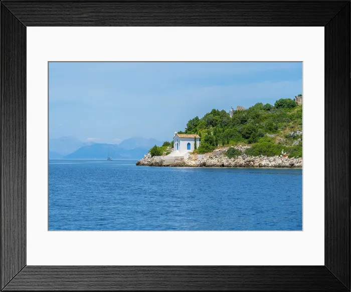 Framed Print : Small Chapel, Ithaca Island, Ionian Islands, Greek Islands, Greece Framed Print : Small Chapel, Ithaca Island, Ionian Islands, Greek Islands, Greece