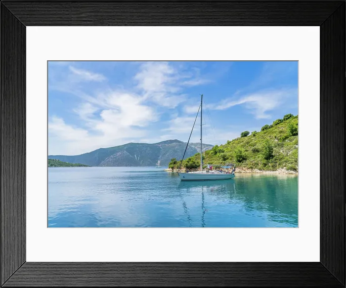 Framed Print : Skinos bay, Ithaca Island, Ionian Islands, Greek Islands, Greece Framed Print : Skinos bay, Ithaca Island, Ionian Islands, Greek Islands, Greece